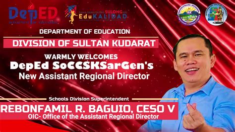 rebonfamil baguio|DepEd welcomes new ARD .